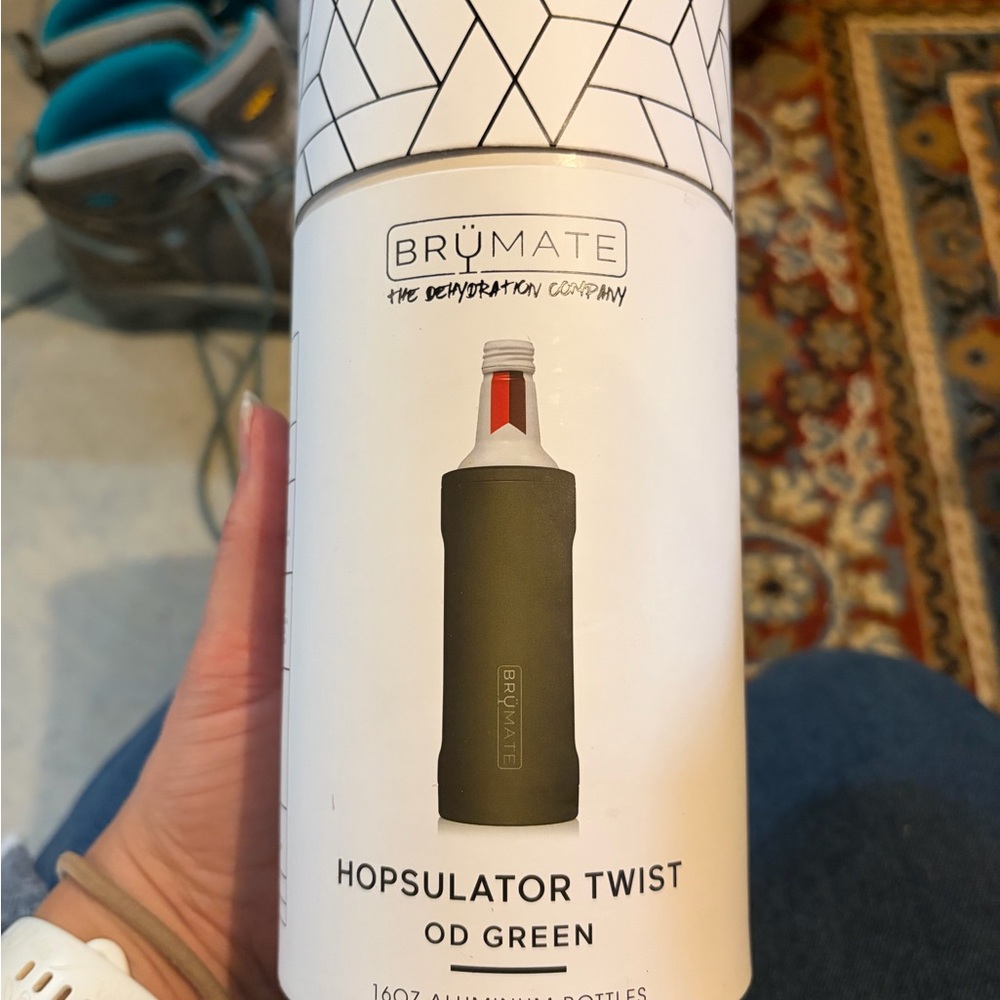 Brumate Hopsulator Twist Bottle Koozie - OD Green